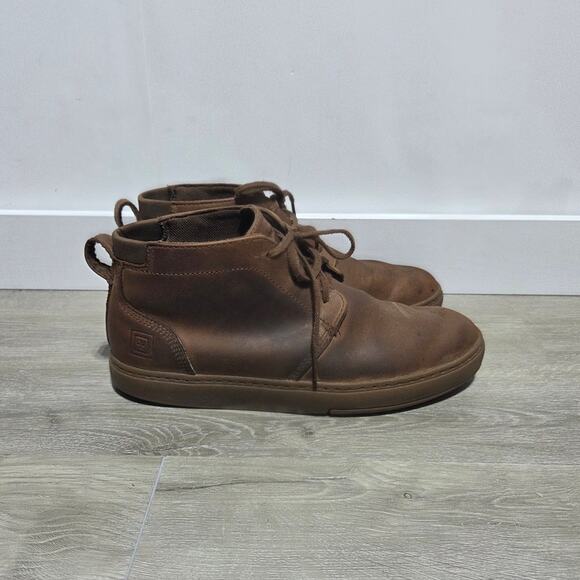 5.11 Tactical Classic Brown Leather Chukka Boots Size 11 Vibram Outsole main image 8